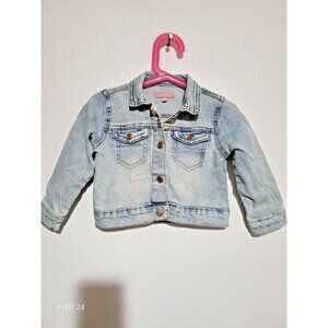 BCBG Girls Long Sleeve Light Blue Jean Jacket Kids 24 Month